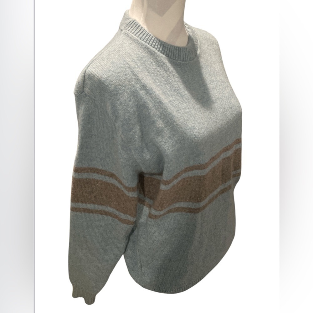 Vintage ASPETUCK TRADING CO. 50% Wool Men’s Striped Sweater Size M - Picture 3 of 5